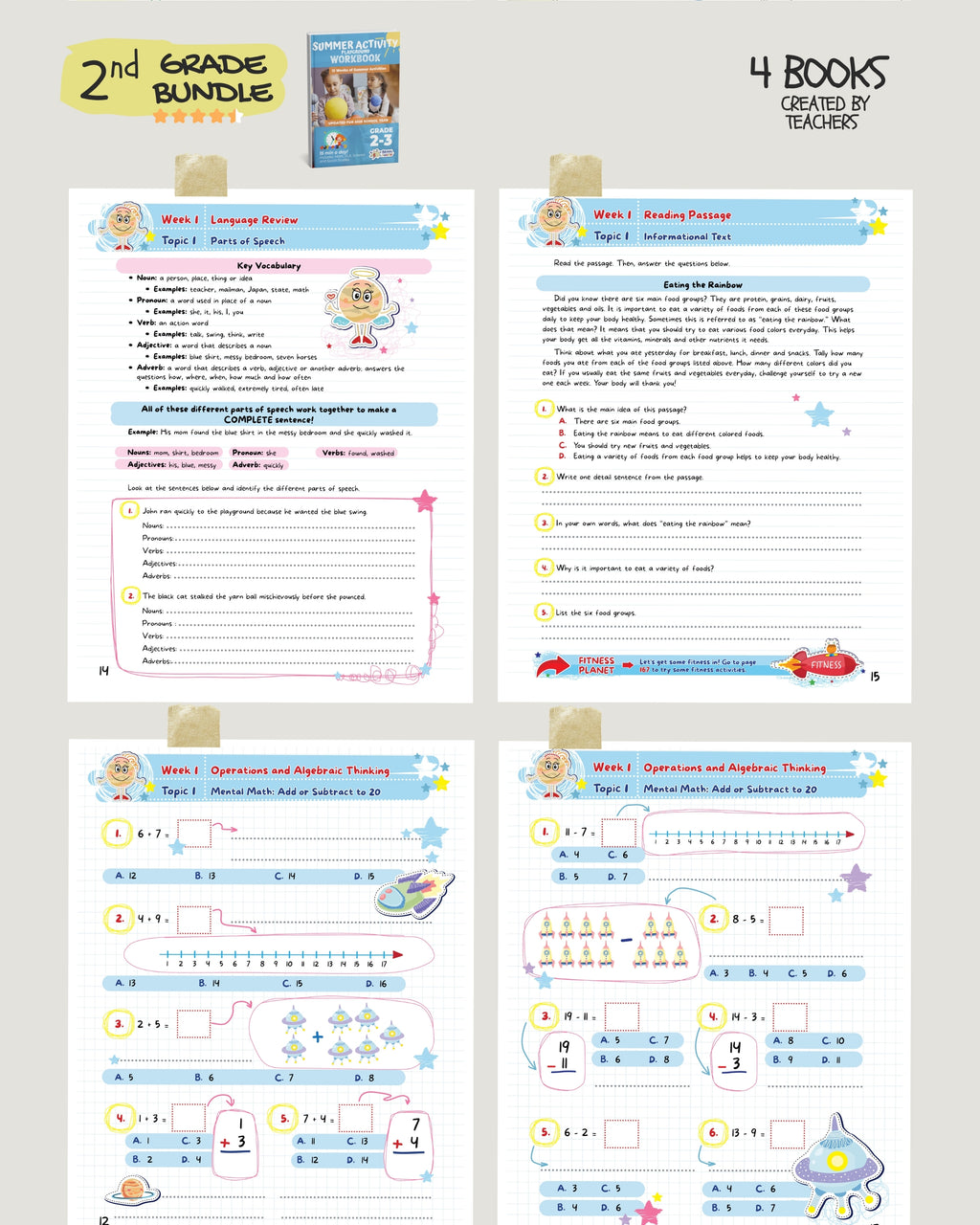 2nd Grade Brain Hunter Bundle (4 Powerful Workbooks) image 1