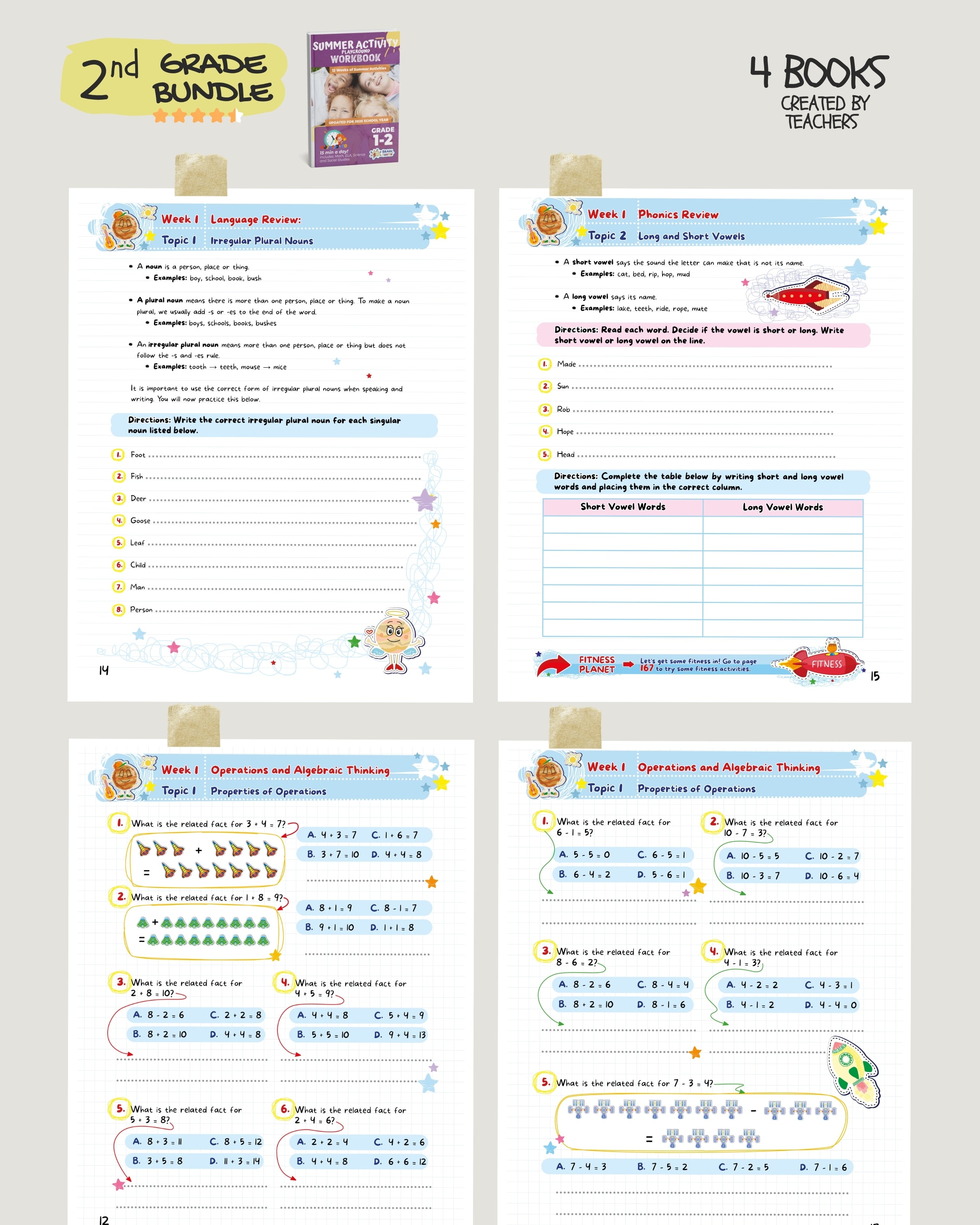 2nd Grade Brain Hunter Bundle (4 Powerful Workbooks) image 3