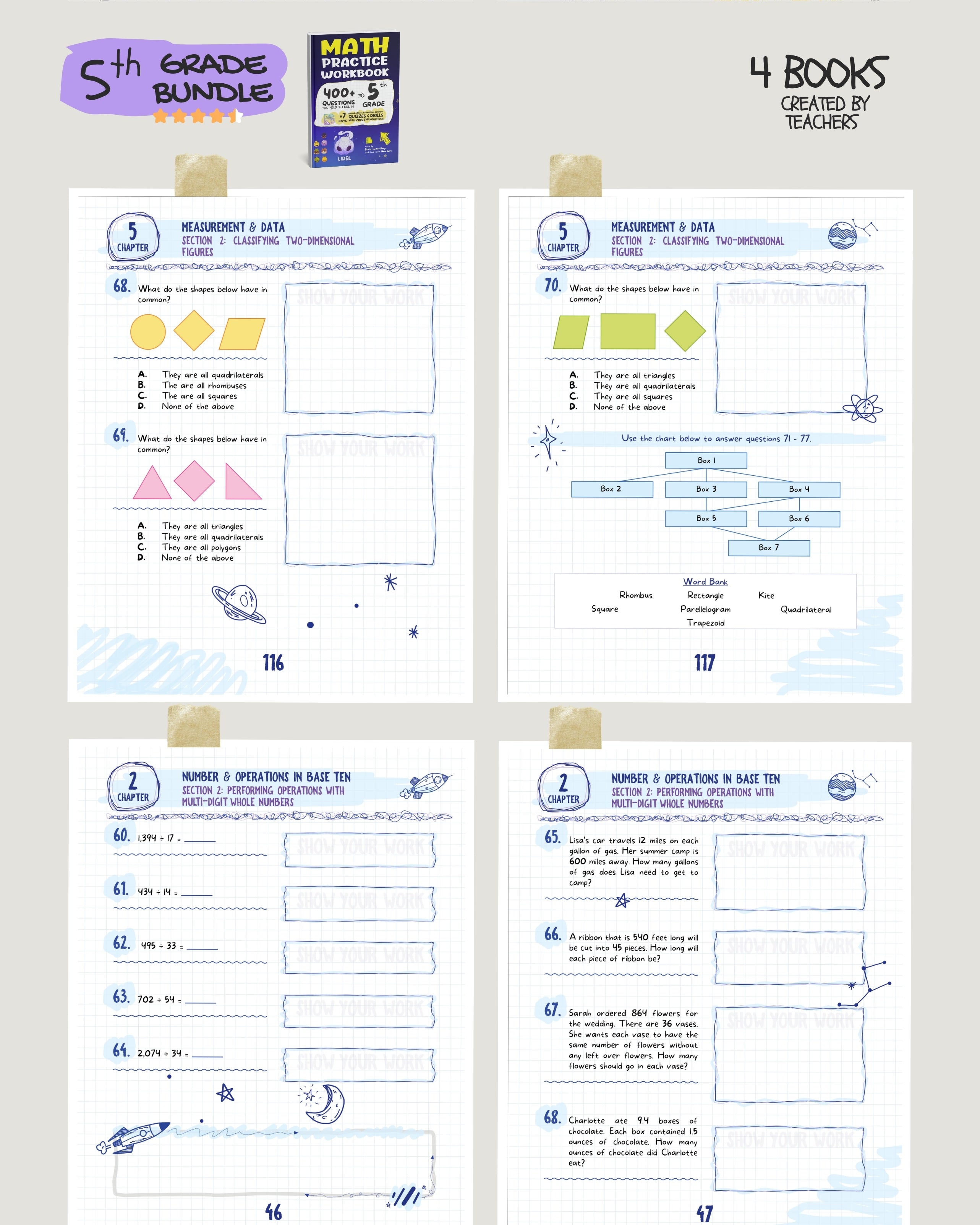 5th Grade Brain Hunter Bundle (4 Powerful Workbooks) image 4