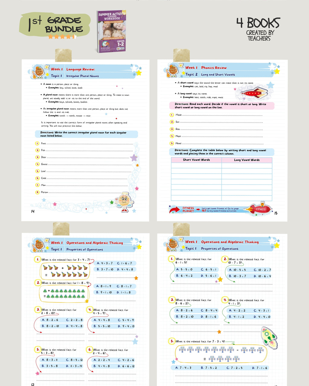 1st Grade Brain Hunter Bundle (4 Powerful Workbooks) image 3